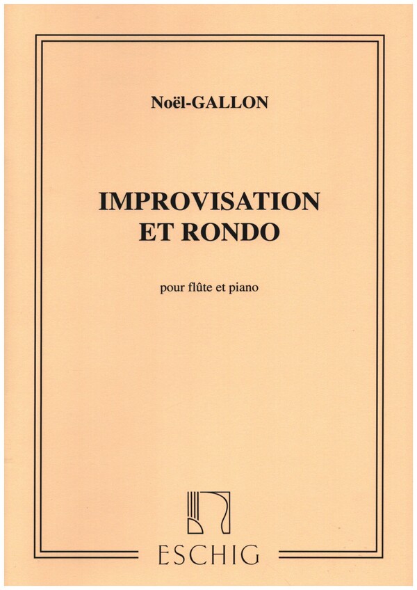Improvisation et Rondo  pour flûte et piano  