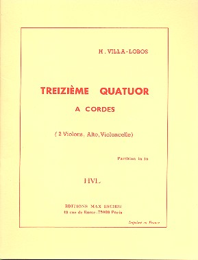 Quatuor à cordes no.3  partition de poche  