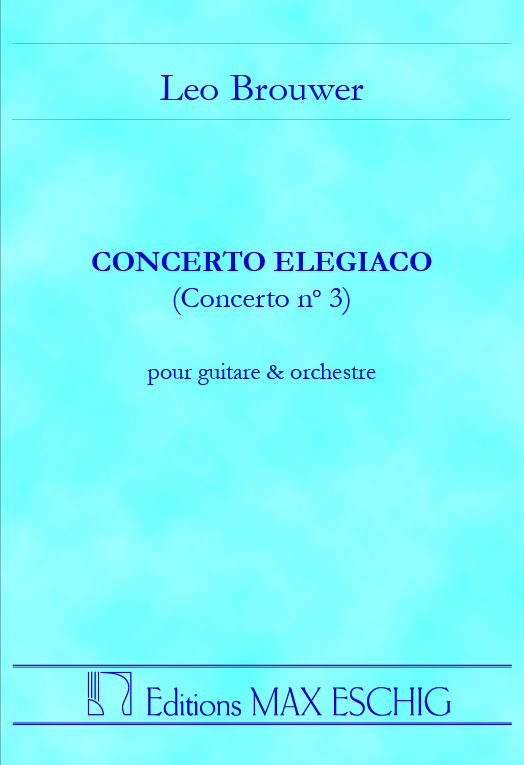 Concerto Elegiaco  pour guitare et orchestre  partition miniature