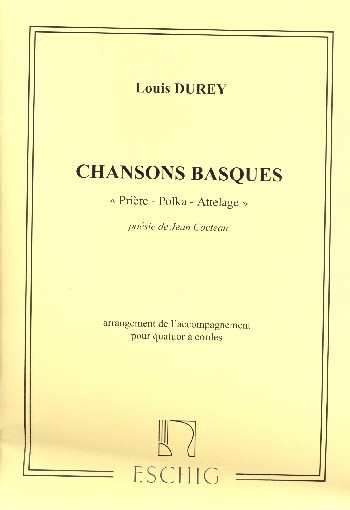 Chansons Basques  pour quatuor à cordes  partition