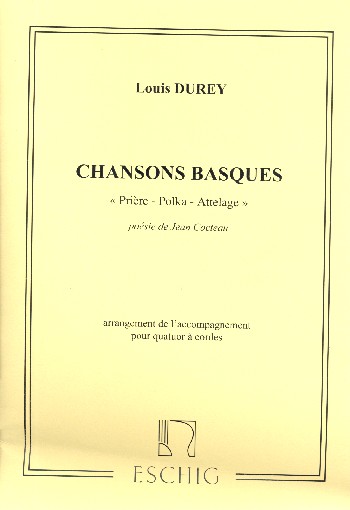 Chansons Basques  pour quatuor à cordes  partition
