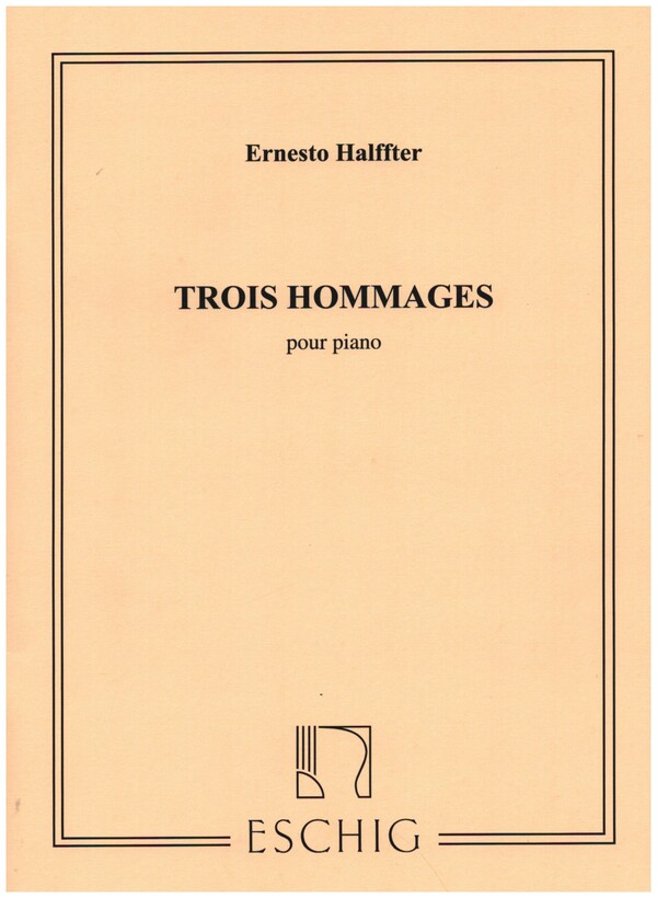 3 Hommages  for piano  