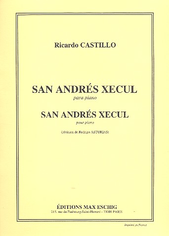 San Andrés Xecul&nbsp;&nbsp;pour piano&nbsp;&nbsp;