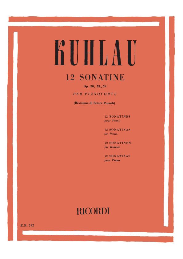 12 Sonatine op.20, 55, 59  per pianoforte  