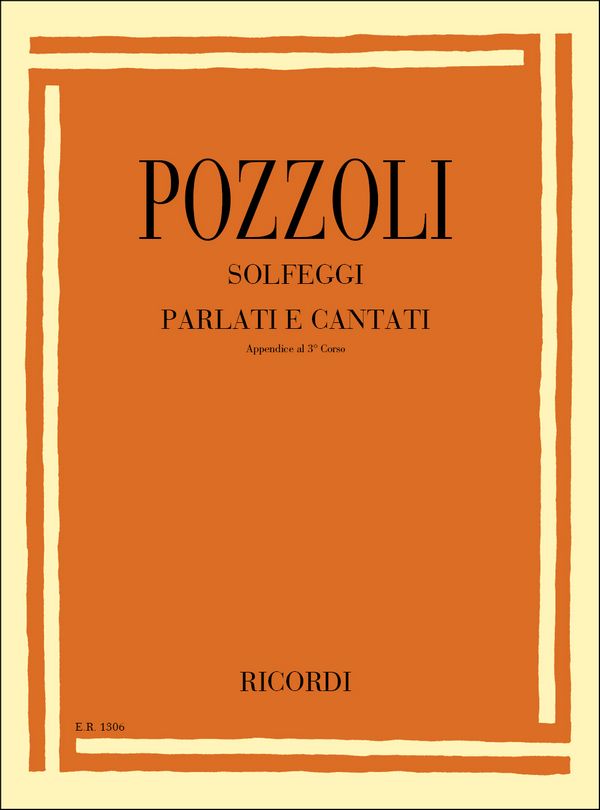 E. Pozzoli Solfeggi Parlati E Cantati&nbsp;&nbsp;Opera Theory&nbsp;&nbsp;