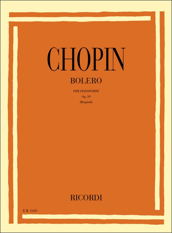 F. Chopin Bolero Op. 19&nbsp;&nbsp;Piano&nbsp;&nbsp;