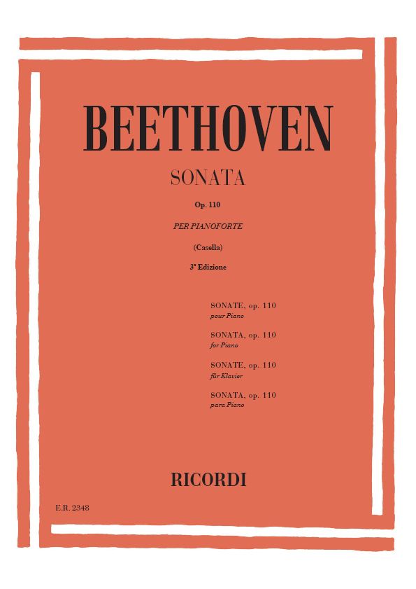 L.V. Beethoven 32 Sonate: N. 31 In La Bem. Op. 110&nbsp;&nbsp;Pianoforte&nbsp;&nbsp;