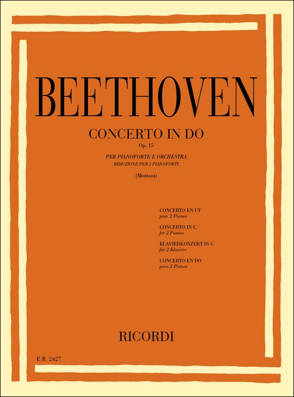 L.V. Beethoven 5 Concerti Per Pianoforte: N.1 In Do Op. 15&nbsp;&nbsp;2 Pianoforti&nbsp;&nbsp;