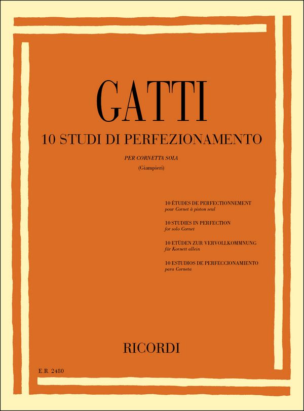 D. Gatti 10 Studi Di Perfezionamento&nbsp;&nbsp;Trumpet&nbsp;&nbsp;