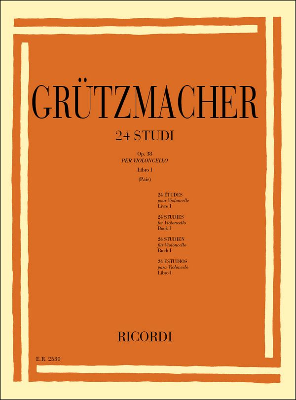 24 Studi op.38 vol.1  per violoncello  