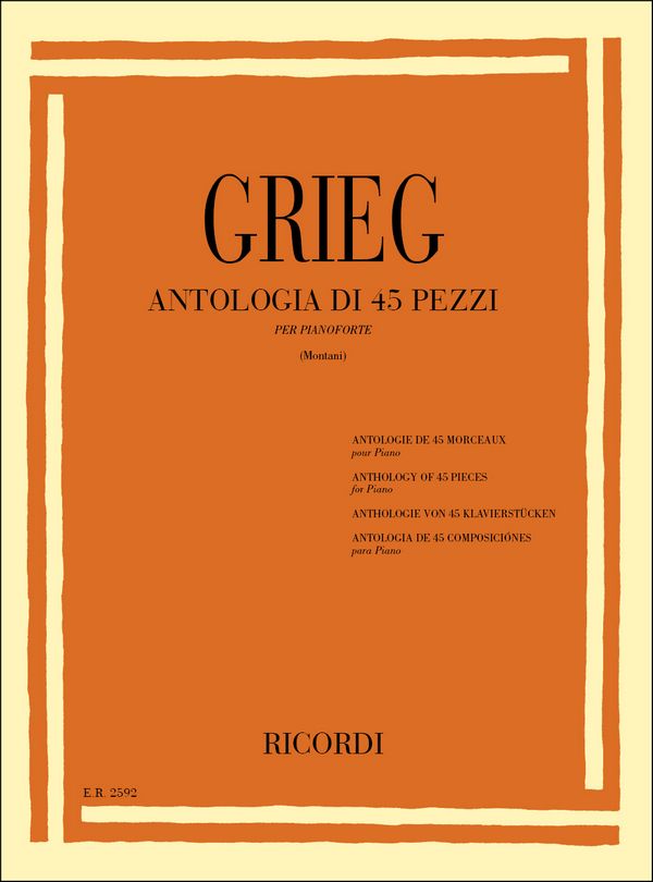Antologia di 45 pezzi&nbsp;&nbsp;per pianoforte&nbsp;&nbsp;