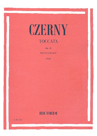 Toccata op.92&nbsp;&nbsp;for piano&nbsp;&nbsp;
