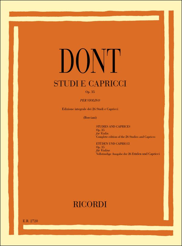 Studi e capricci Op.35  per violino  