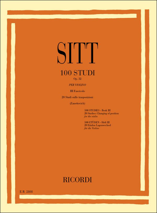 100 Studi op.32 vol.3  per violino  
