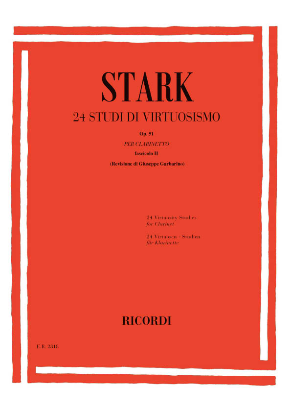 R. Stark 24 Studi Di Virtuosismo Op. 51&nbsp;&nbsp;Clarinet&nbsp;&nbsp;