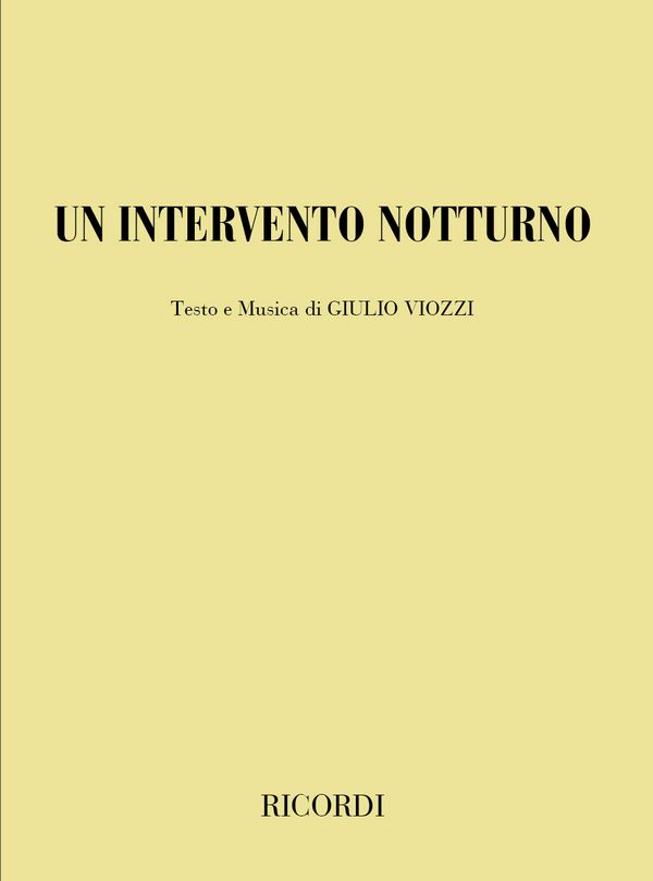 G. Viozzi Un Intervento Notturno&nbsp;&nbsp;Books (Opera)&nbsp;&nbsp;