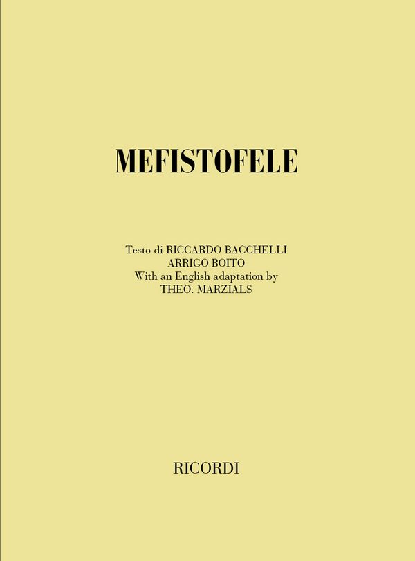 Mefistofele    Libretto (en)