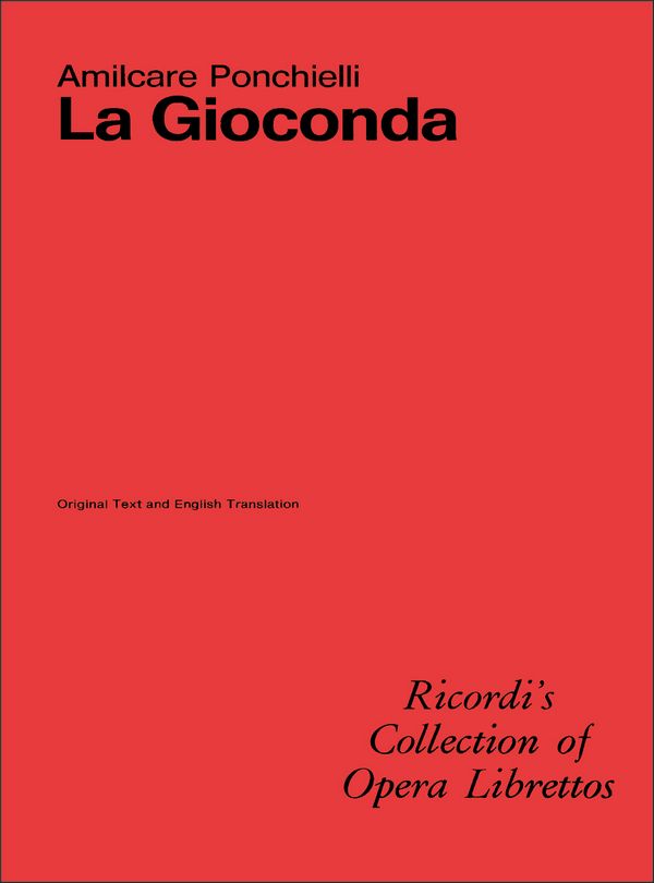 A. Ponchielli La Gioconda&nbsp;&nbsp;Books (Opera)&nbsp;&nbsp;