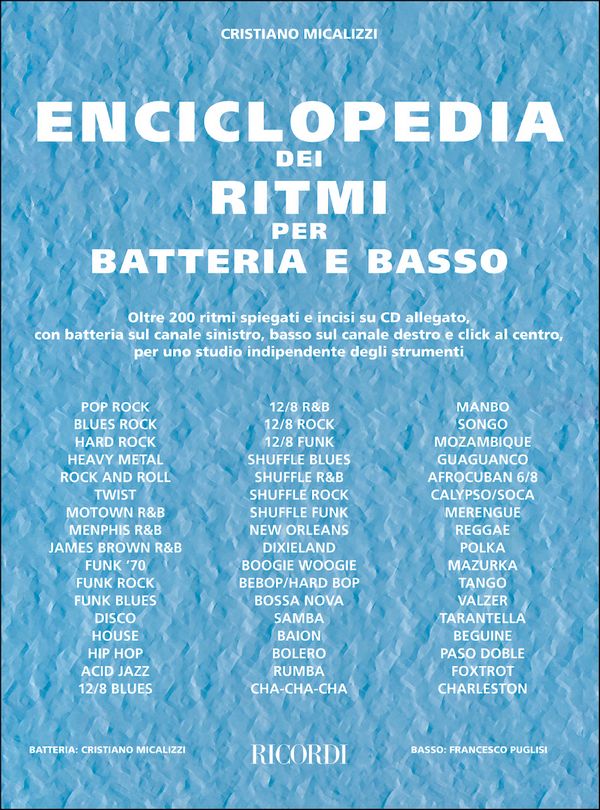 Enciclopedia dei ritmi (+CD)&nbsp;&nbsp;per batteria e basso&nbsp;&nbsp;