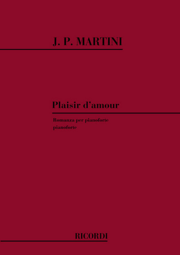 Plaisir d'amour  per pianoforte  