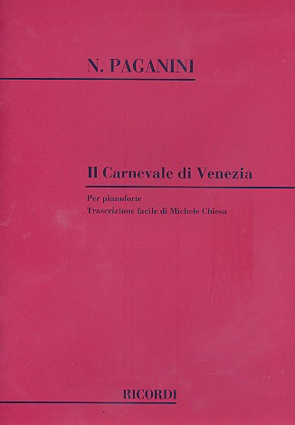 Il carnevale di Venezia&nbsp;&nbsp;für Klavier (erleichtert)&nbsp;&nbsp;