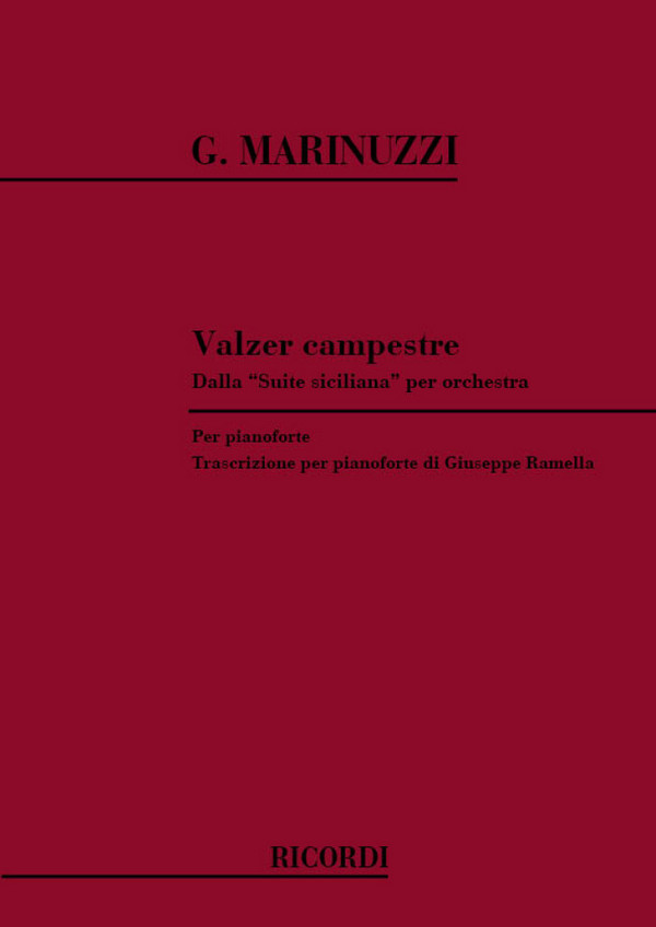 G. Marinuzzi Valzer Campestre&nbsp;&nbsp;Piano&nbsp;&nbsp;