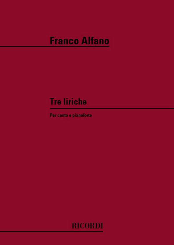 F. Alfano Messaggio&nbsp;&nbsp;Vocal and Piano&nbsp;&nbsp;