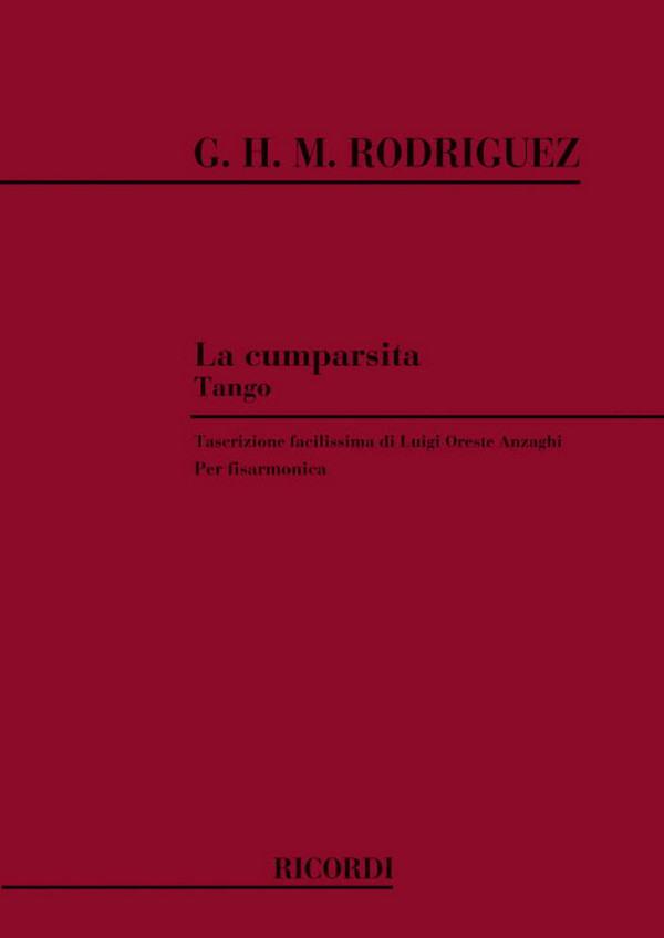 G. Matos Rodriguez La Cumparsita&nbsp;&nbsp;Fisarmonica&nbsp;&nbsp;