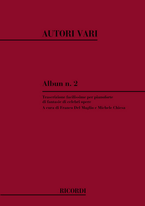 AA.VV. Perle Musicali. Album N. 2 - Celebri Opere&nbsp;&nbsp;Pianoforte&nbsp;&nbsp;