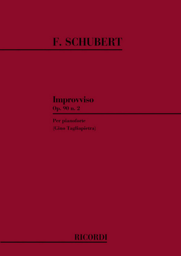 Improvvisi op. 90 no.2  D 899&nbsp;&nbsp;per pianoforte&nbsp;&nbsp;