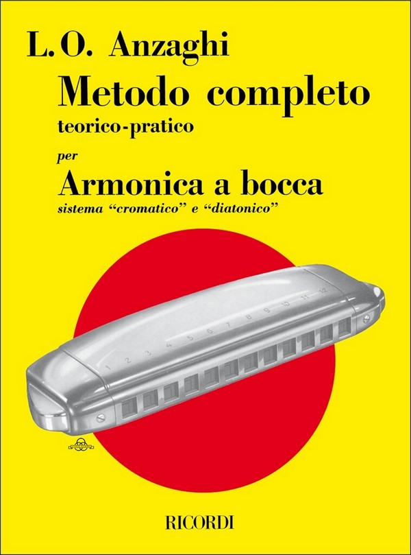 L.O. Anzaghi Metodo Completo Teorico - Pratico Per Armonica A&nbsp;&nbsp;Armonica A Bocca O A Tasto&nbsp;&nbsp;