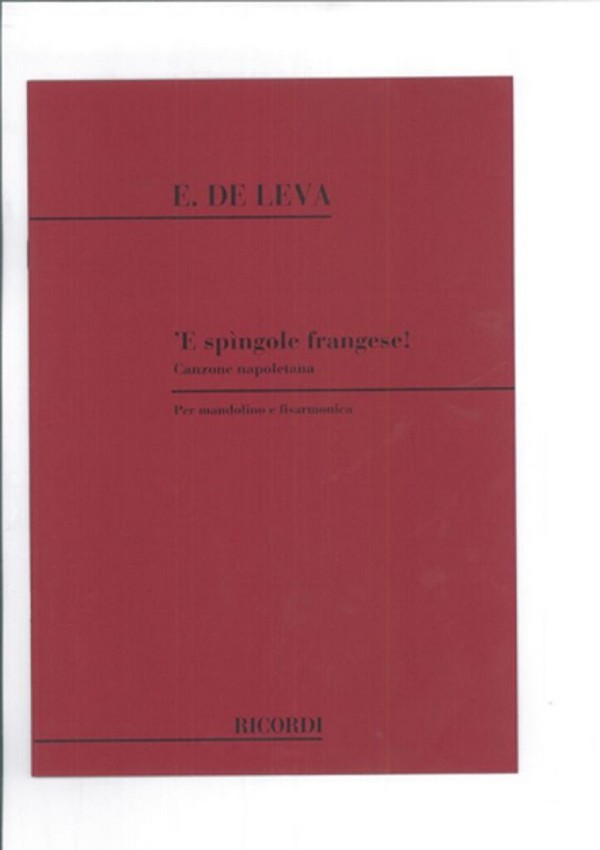 E. De Leva E Spingole Frangese!&nbsp;&nbsp;Mandolin and Various Instruments&nbsp;&nbsp;