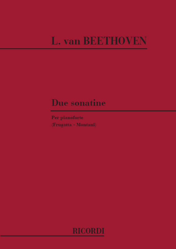 L.V. Beethoven 2 Sonatine&nbsp;&nbsp;Piano&nbsp;&nbsp;