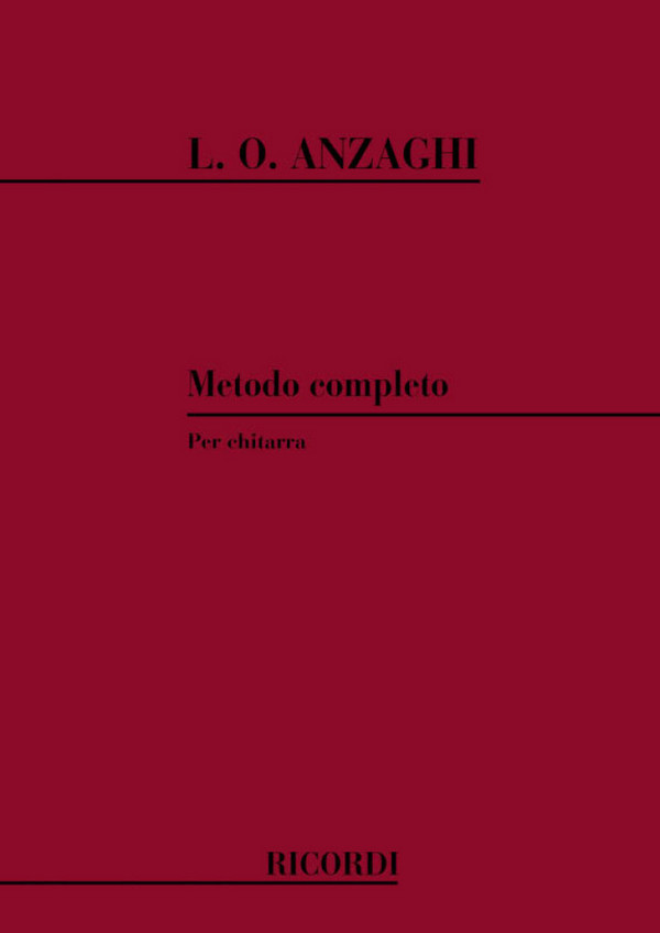 L.O. Anzaghi Metodo Completo&nbsp;&nbsp;Metodi E Studi Per Chitarra&nbsp;&nbsp;
