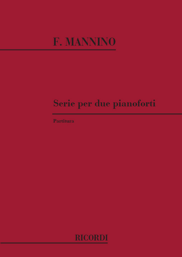 F. Mannino Serie&nbsp;&nbsp;2 Pianos&nbsp;&nbsp;