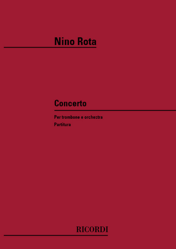 Concerto  per trombone e orchestra  partitura
