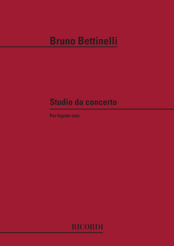 Studio da concerto per fagotto    