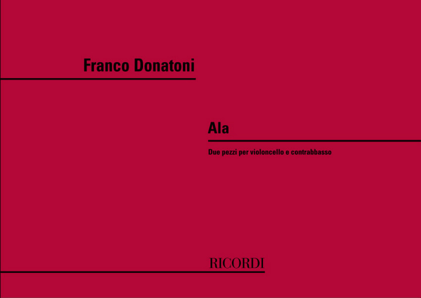 F. Donatoni Ala&nbsp;&nbsp;Violoncello E Strumenti Diversi&nbsp;&nbsp;