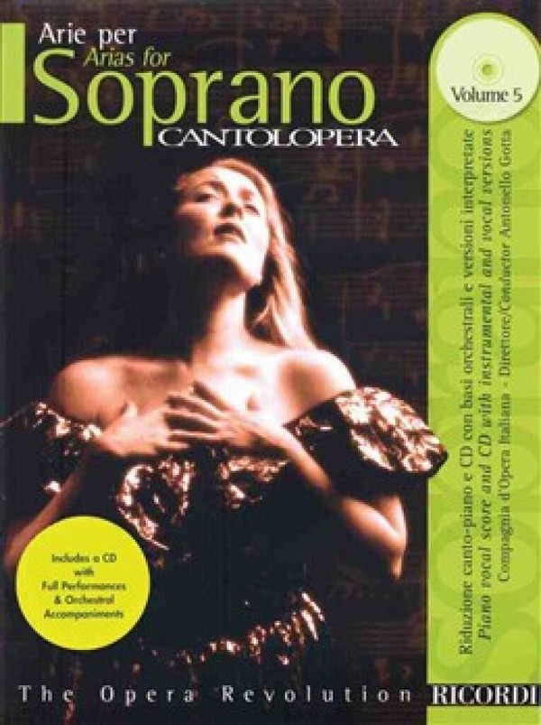 Arias for Soprqno vol.5 (+CD)&nbsp;&nbsp;for soprano and pianoforte&nbsp;&nbsp;