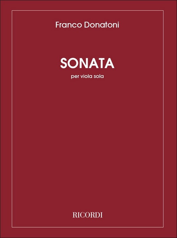 F. Donatoni Sonata&nbsp;&nbsp;Viola&nbsp;&nbsp;
