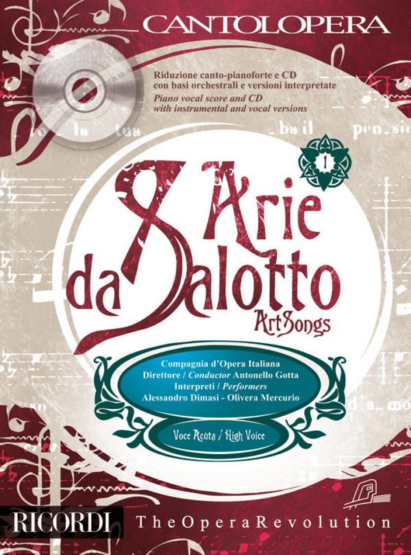 Cantolopera (+CD)&nbsp;&nbsp;Arie da Salotto vol.1&nbsp;&nbsp;piano vocal score