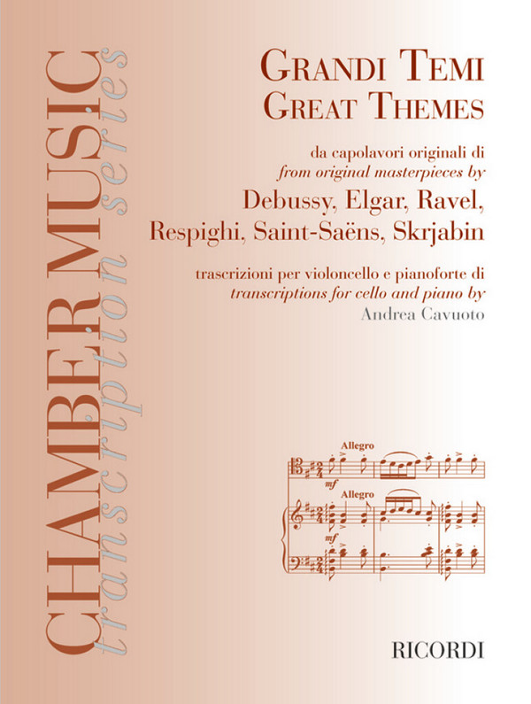 Great Themes from Masterpieces&nbsp;&nbsp;for cello and piano&nbsp;&nbsp;