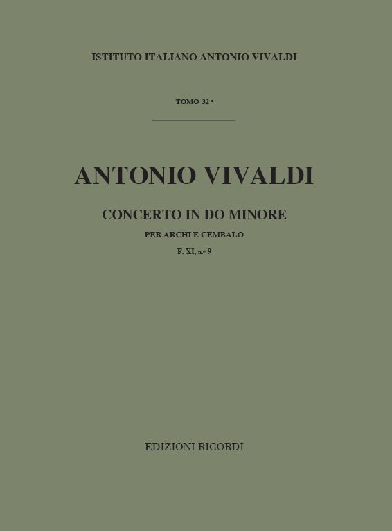 A. Vivaldi Concerti Per Archi E B.C.: In Do Min. Rv 118&nbsp;&nbsp;Concerti Per 2 Sinfonie Per Archi&nbsp;&nbsp;