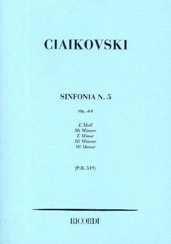 Sinfonie e-Moll Nr.5 op.64&nbsp;&nbsp;für Orchester&nbsp;&nbsp;Studienpartitur