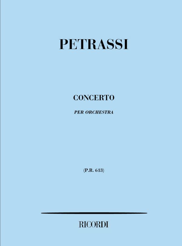 Concerto&nbsp;&nbsp;per orchestra&nbsp;&nbsp;partitura tascabile