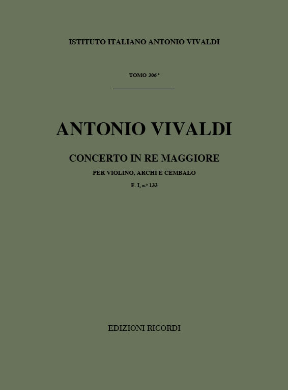 A. Vivaldi Concerti Per Vl., Archi E B.C.: In Re Rv 233&nbsp;&nbsp;Concerti Per Violino&nbsp;&nbsp;