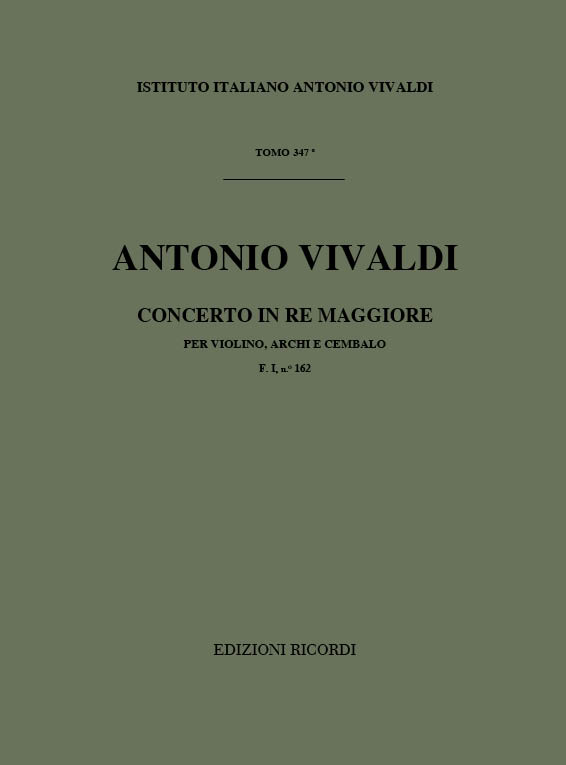 A. Vivaldi Concerti Per Vl., Archi E B.C.: In Re Rv 213&nbsp;&nbsp;Concerti Per Violino&nbsp;&nbsp;