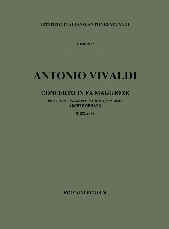 A. Vivaldi Concerti Per Strumenti Diversi, Archi E B.C.:&nbsp;&nbsp;Concerti Per Complessi Vari Con Orchestr&nbsp;&nbsp;