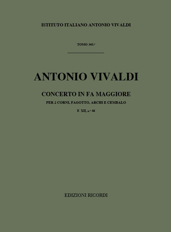 A. Vivaldi Concerti Per Strumenti Diversi, Archi E B.C.:&nbsp;&nbsp;Concerti Per Complessi Vari Con Orchestr&nbsp;&nbsp;