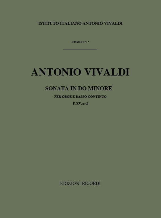 A. Vivaldi Sonate Per Strum. A Fiato E B.C.: Per Ob. -&nbsp;&nbsp;Sonate Per Fiati&nbsp;&nbsp;